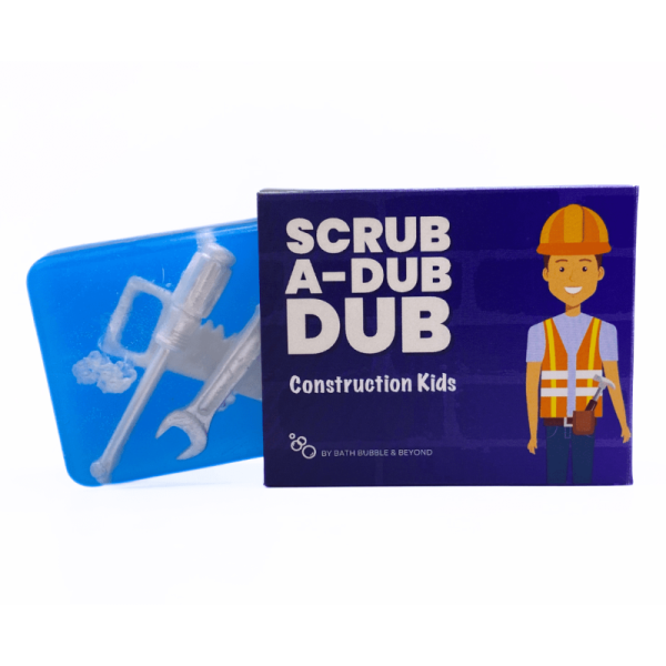 Construction Scrub A Dub Kids Soap In Gift Box Bath Bubble & Beyond 105g